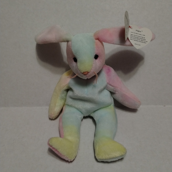 Ty beanie baby Hippie the bunny. RARE. - Picture 6 of 6